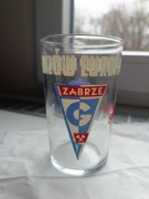 Kolekcjonerska szklanka z Pucharu Górnika Zabrze 