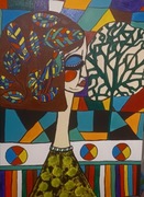 "Abstrakcja" akryl na płótnie  