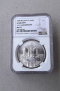 100000 zł. 1990 Solidarność  typ A  NGC  MS67