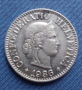 Moneta Szwajcaria 10 rappenów 1936