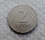 Litwa II. Republika LTL 2 lity litai 1991 KM# 92 Rzadki