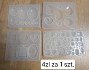 Formy silikonowe do żywicy biżuteria zawieszki ramki medaliony zestaw