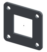 Płytka podstawa maskownica blacha montażowa do słupka 40x40, 80x80x4mm 