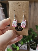 Kolczyki lody lody na patyku króliczki