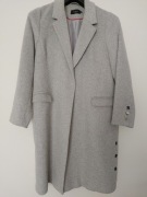 MONNARI Nowy klasyczny szary płaszcz wiosenny z wełną, rozmiar 46/XXXL