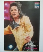 Michael Jackson / Captain Hollywood  (plakat A4 z czasopisma „Pop Rocky”)
