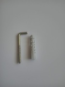 KOŁEK ROZPOROWY Z HAKIEM PROSTYM FI 8 - 5X45 + GRATIS