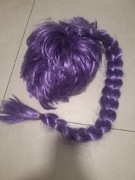 PERUKA strój przebranie Kpop Demon hunters Kucyk warkocz Rumi cosplay 80 cm