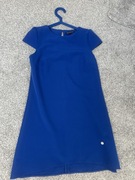 Używana Krótka sukienka trapez chabrowa niebieska 36 38