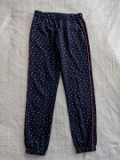 Granatowe eleganckie spodnie haremki w kropki Tommy Hilfiger 164 jak nowe