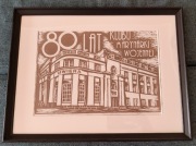 Unikalna akwaforta "80 rocznica Klubu Marynarki Wojennej"