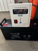 Zasilanie awaryjne. Zestaw przetwornica + akumulator 120ah