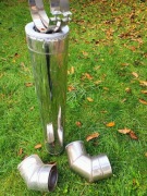 14 x Rura kominowa dwuścienna izolowana do kotłów kwasoodporna 160/100