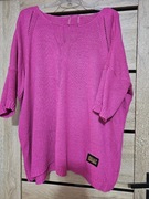 Sweter różowy plus size 