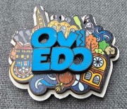 Magnes na lodówkę Oviedo Hiszpania 