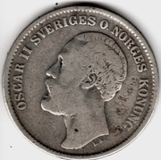 Szwecja 2 korony, 1876 r