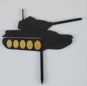 Topper na tort w druku 3d czołg