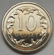 10 groszy 2019 Stal powlekana niklem stan 1  (1043)