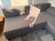Ikea ANGSTA sofa rozkładana 3-osobowa ciemnoszary