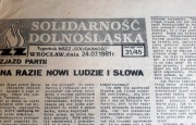 Biulet Wrocław SOLIDARNOŚĆ DOLNOŚLĄSKA 31/45 1981