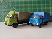 2 ciężarówki Ifa z kolekcji Kultowe Ciężarówki PRL-u skala 1,43