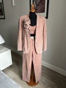 Zestaw marynarka top i spodnie projektu Łukasza Jemioła