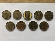 2 zł okolicznościowe zestaw 9 monet