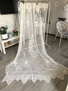 firanka lub obrus wykonany na szydełku 300/200 cm