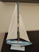 statek drewniany ozdoba