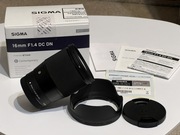 Obiektyw Sigma 16 mm F1.4 DC Canon EF-M