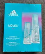 Unikat! Adidas Moves Her zestaw wód toaletowych 15ml + 30ml