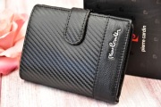Pierre Cardin nowy portfel męski skórzany Carbon nero new design 2026