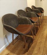 4 krzesła w stylu Glamour