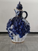 Lomonosow LFZ karafka do wina kobalt złoto