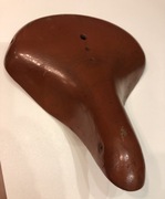 Skóra siodełko rowerowe vintage retro