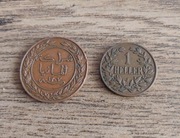 Niemiecka Afryka Wschodnia: 1 Pesa 1890 + 1 Heller 1910