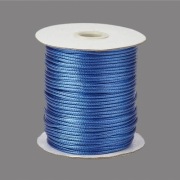 Sznurek jubilerski woskowany z poliestru SNAKE 1,5mm ciemno niebieski