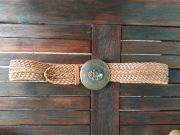 Pasek egipski Vintage 1972 r. imitacja skóry Egipt