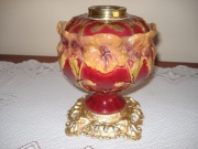 Lampa naftowa majolika 