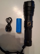 Latarka Taktyczna LED Glarylight USB Ładowalna IPX7 Zoom | Super Mocna