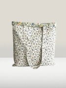 MAMAJASTUDIO Torba na zakupy,bawełniana torebka na ramię,shoperka kwiatki 