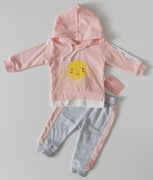 Komplet  SŁOŃCE BLUZA DRESIK NIEMOWLE 74-80 