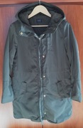 Parka jesienna Marks & Spencer khaki rozm. M z kapturem