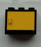 LEGO 4532a Czarny pojemnik, szafka 2 x 3 x 2 6479