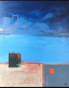 The orange - olej/akryl na płótnie 80x100, loft