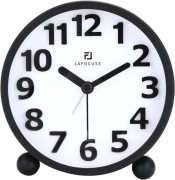 Budzik analogowy 3D czarny