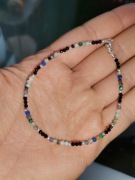  Bransoletka Byk srebro 925 szafir szmaragd awentu