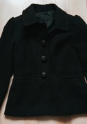 Czarny krótki Płaszczyk w rozm 38 marki Marks & Spencer