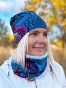 Komplet Czapka Komin Flomodo Damska Dziecięca 