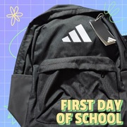 Oryginalny plecak Adidas lekki czarny dwa zamki + miejsce na bidon